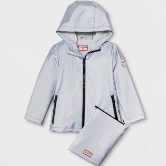 hunter packable rain jacket